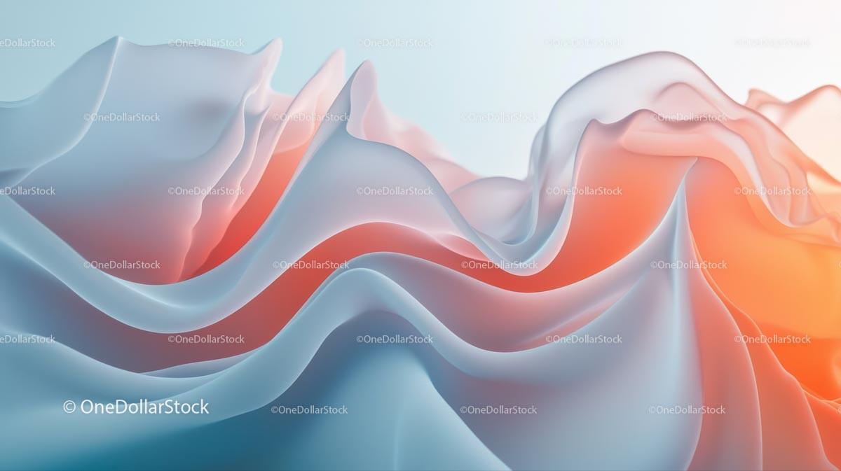 Elegant Abstract Waves in Pastel Colors