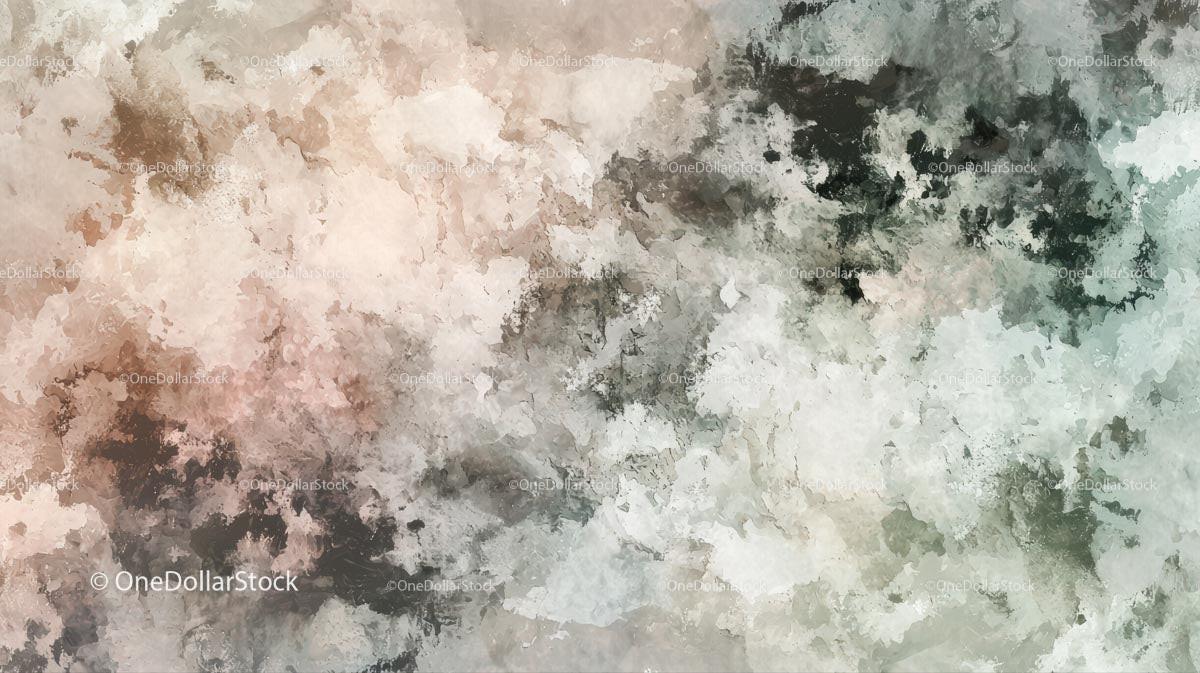 Abstract Watercolor with Muted Earth Tones