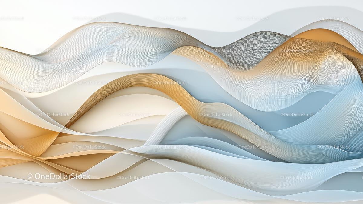Abstract Waves in Soft Earth Tones