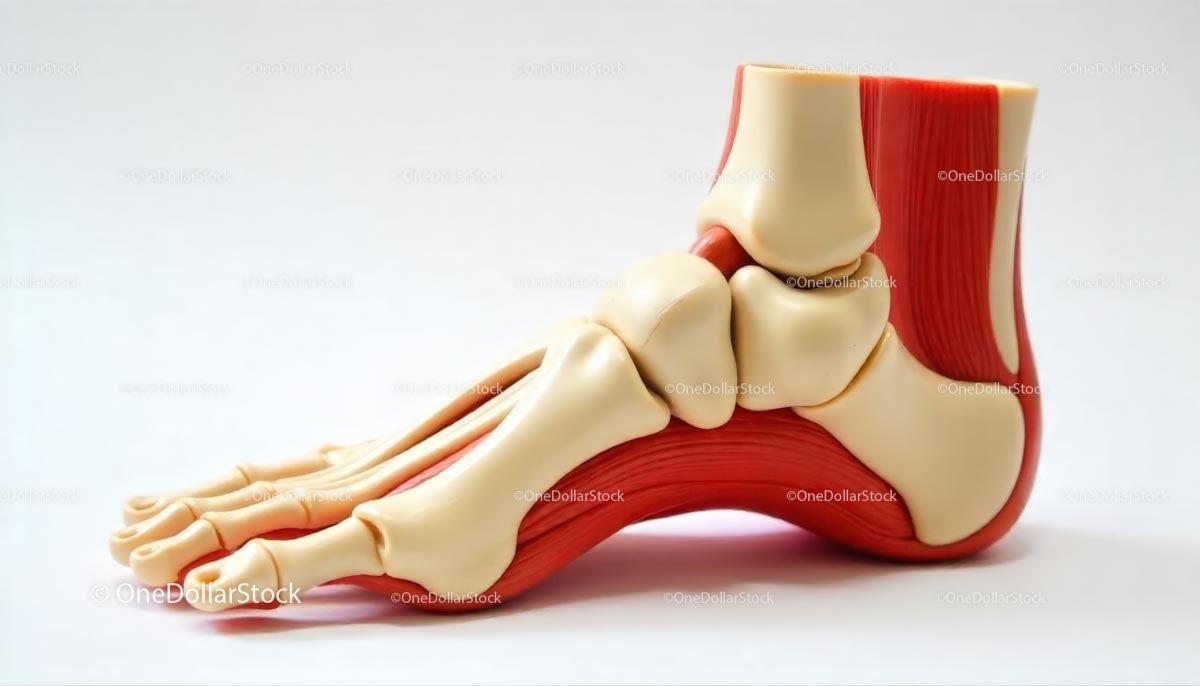 Anatomical Model of Foot Skeleton for Medical Education