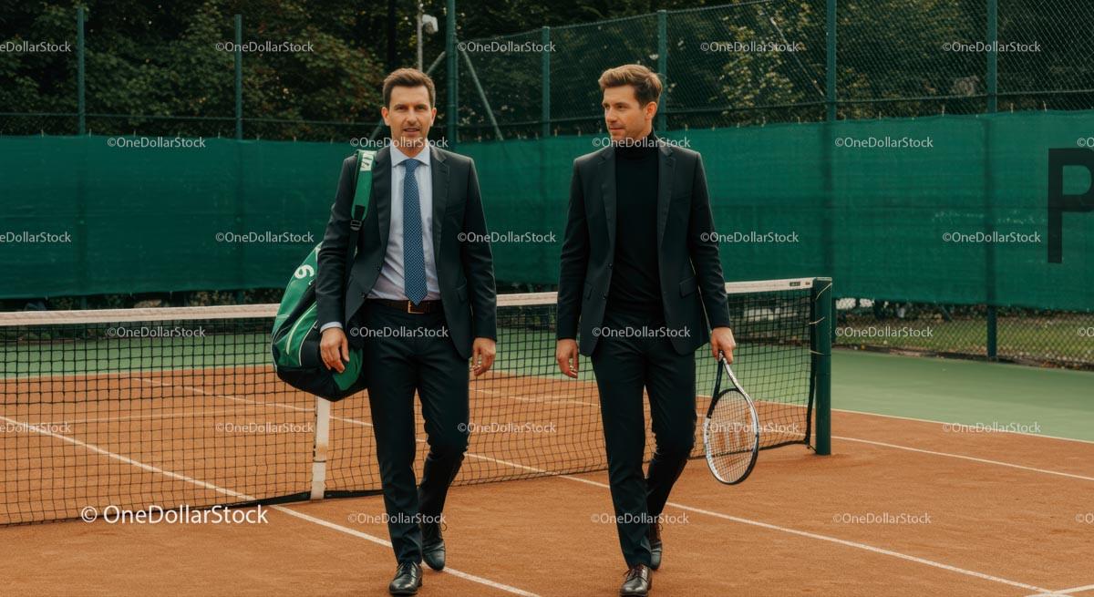 Old Money Collection with Tennis & Estate Leisure: Timeless Elegance on Private Courts Stock Photo Bundle preview 21