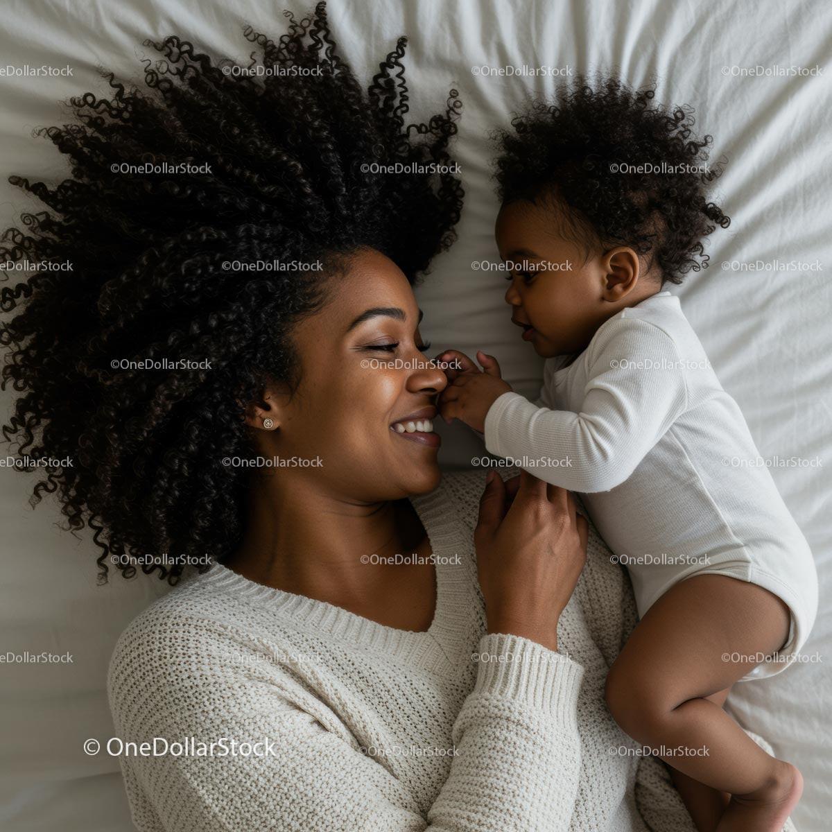 Happy Mother and Child Sharing a Tender Moment Stock Photo Bundle preview 8