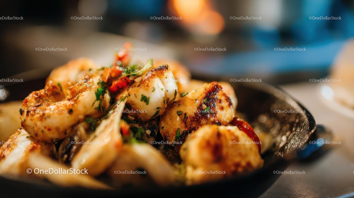 Gourmet Grilled Steak with Rosemary and Vegetables Stock Photo Bundle preview 7