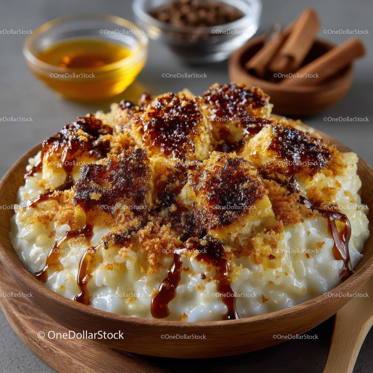 Homemade Rice Pudding with Cinnamon and Brown Sugar Stock Photo Bundle preview 17