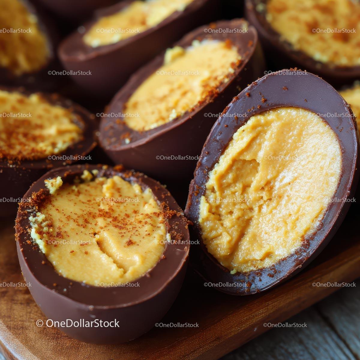 Close-Up of Delicious Chocolate Egg Candies Stock Photo Bundle preview 15