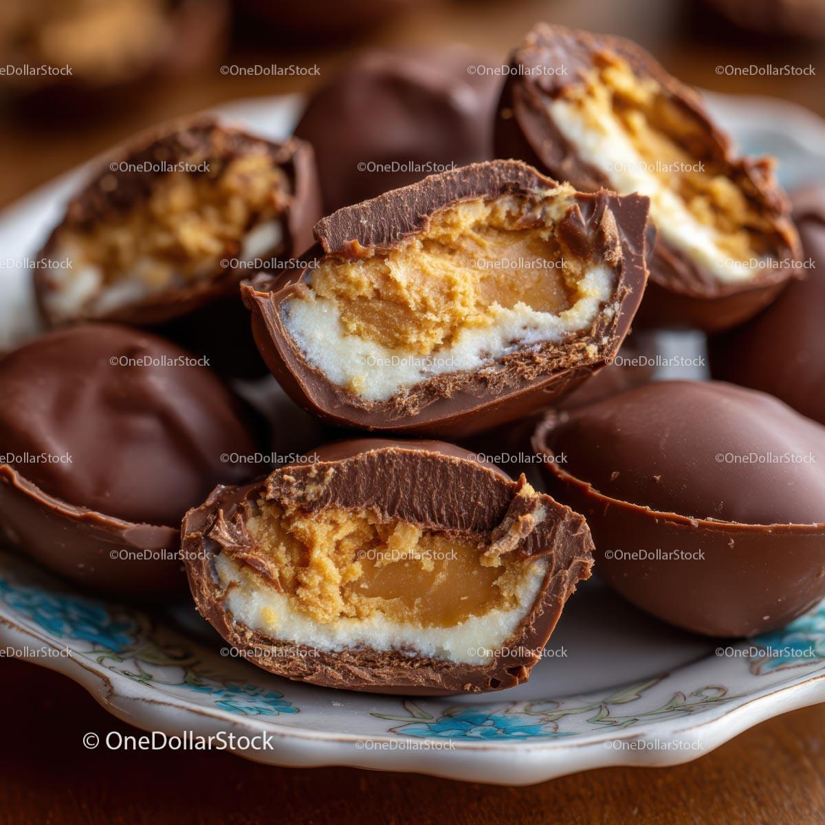 Close-Up of Delicious Chocolate Egg Candies Stock Photo Bundle preview 23