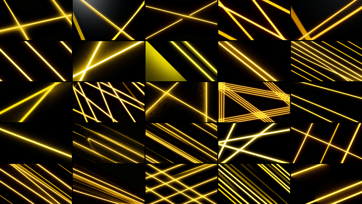 Yellow Beams Photo Overlays preview 5