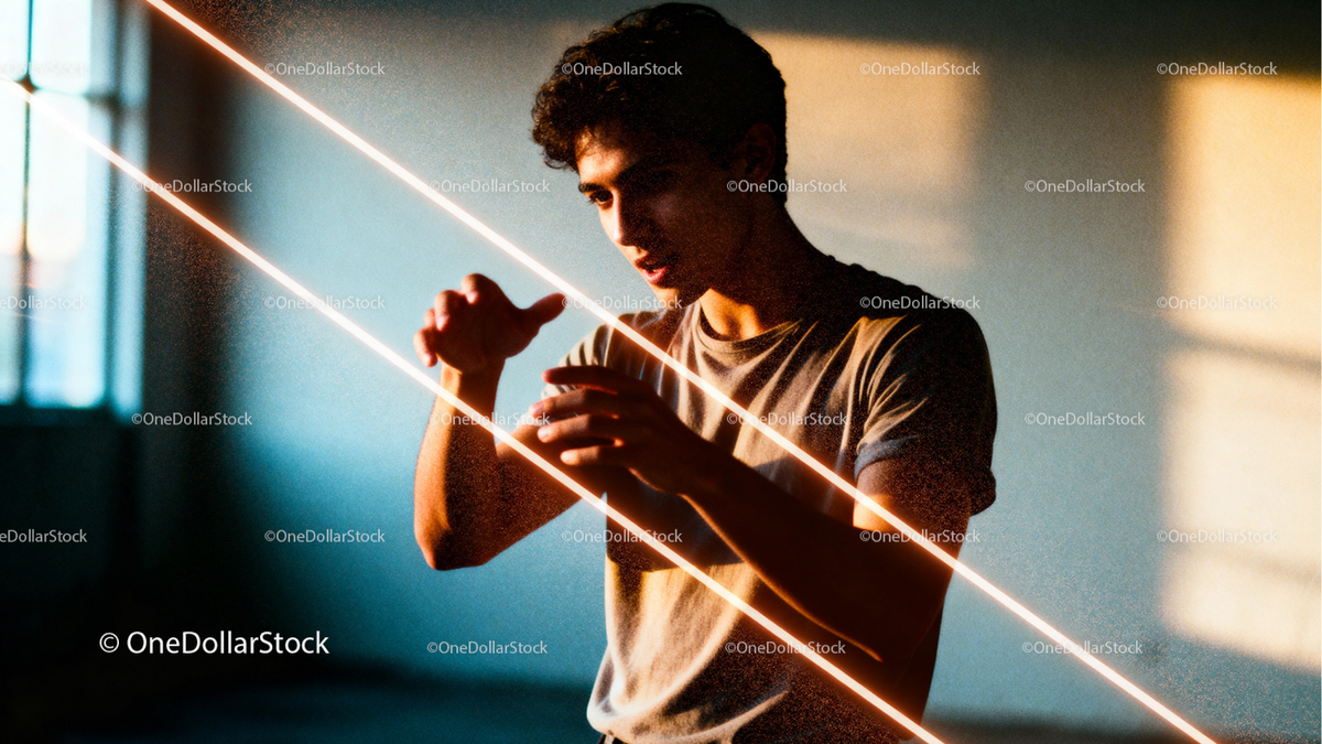 photo editing preview with Orange Rays Photo Overlays