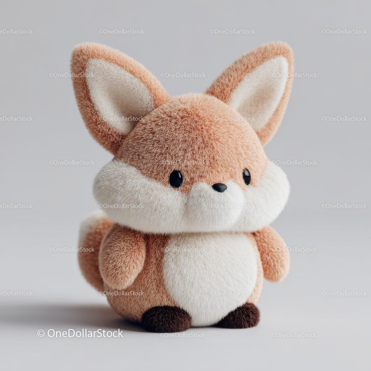 Cute Fox and Hedgehog Plush Toys for Kids and Collectors Stock Photo Bundle preview 34