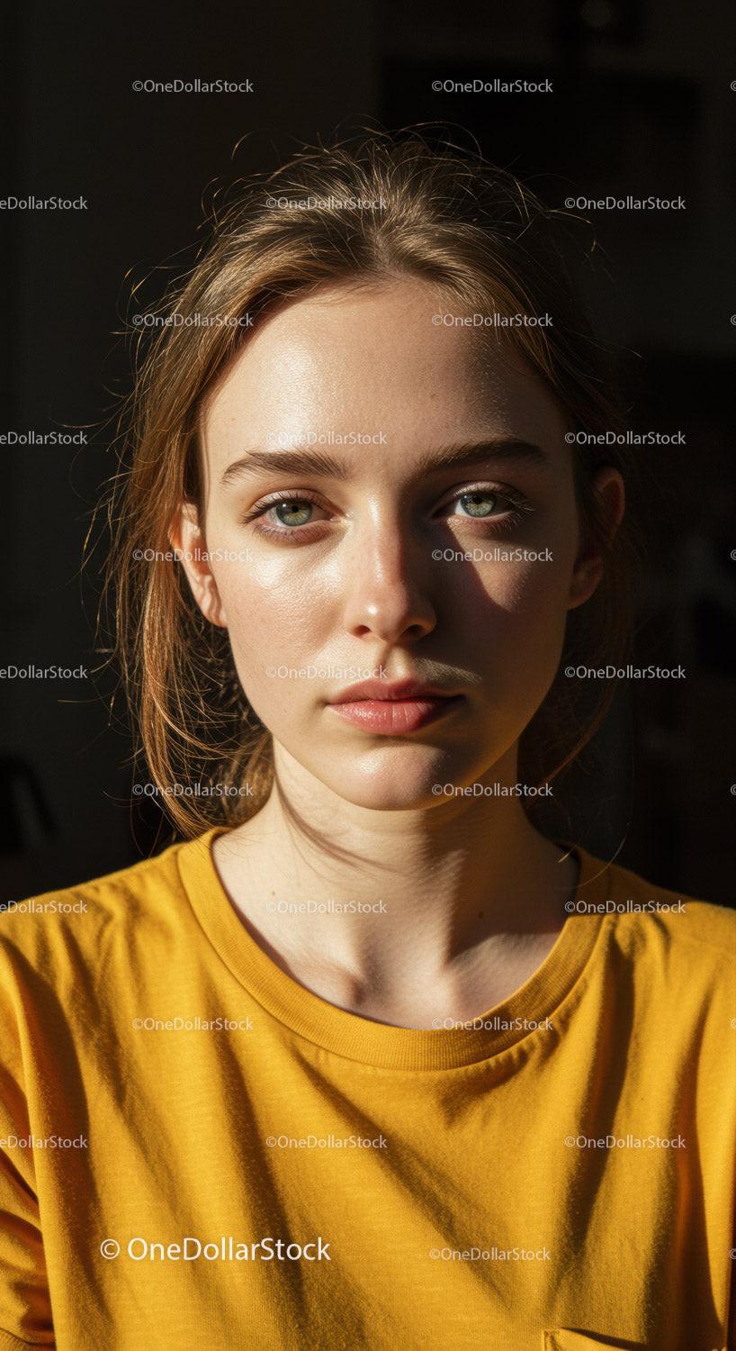 Young Woman Portrait with Natural Light and Summer Vibe