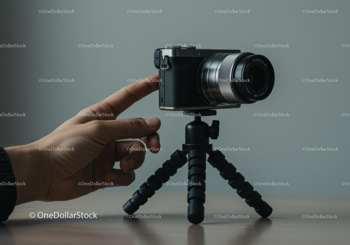 High-Quality Digital Camera with Tripod for Professional Photography