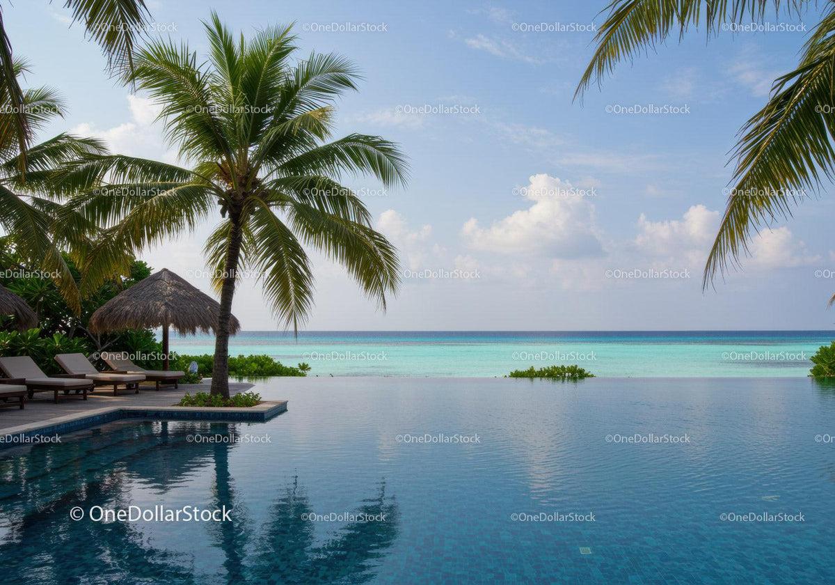 Tropical Beach Resort with Infinity Pool and Ocean View