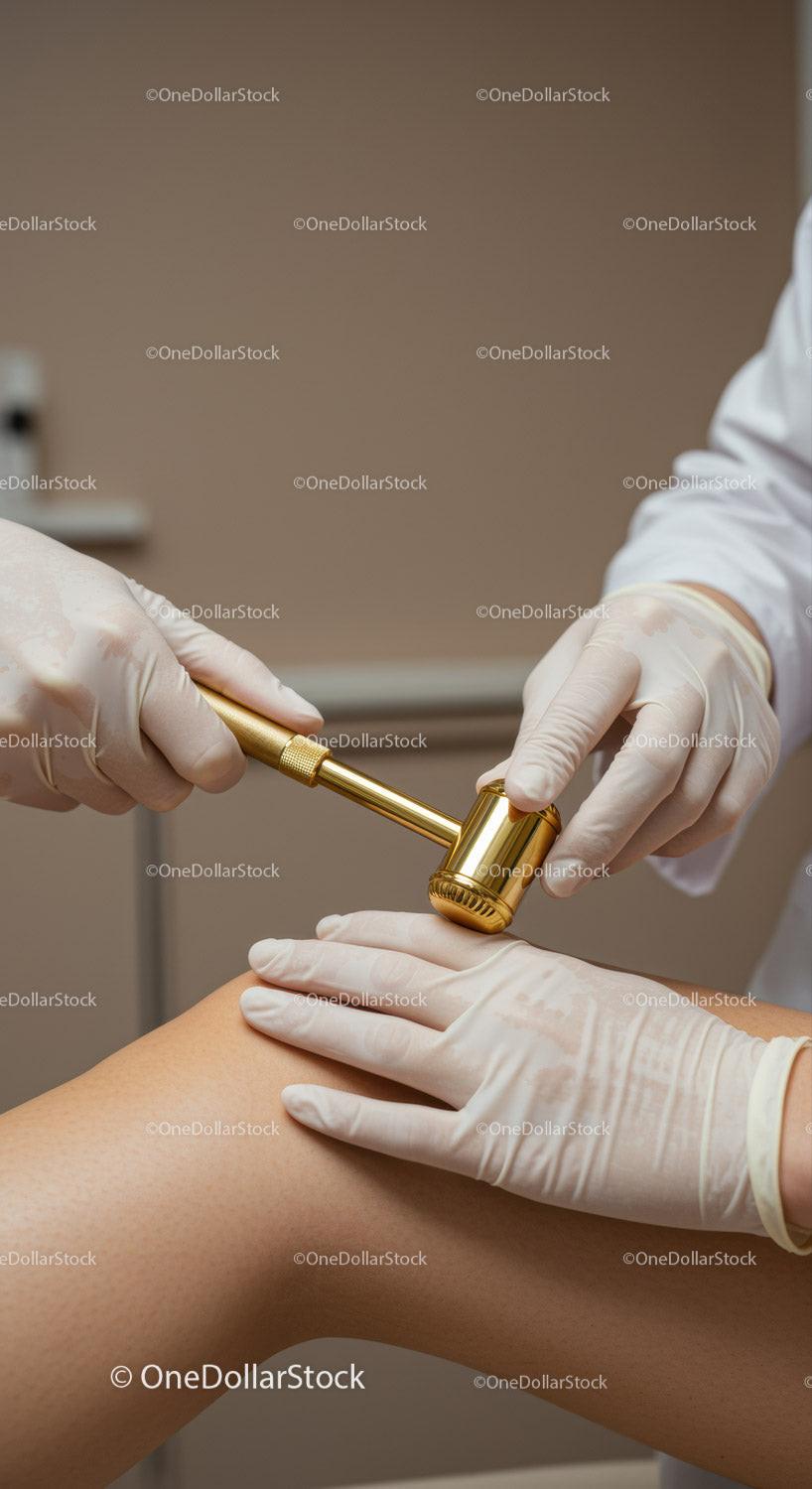 Aesthetic Skin Treatment Using Modern Laser Device in Clinic