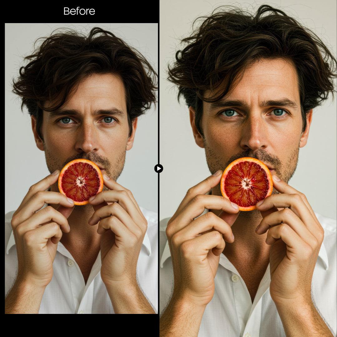 cinematic photo edit with Film PRO View Lightroom presets