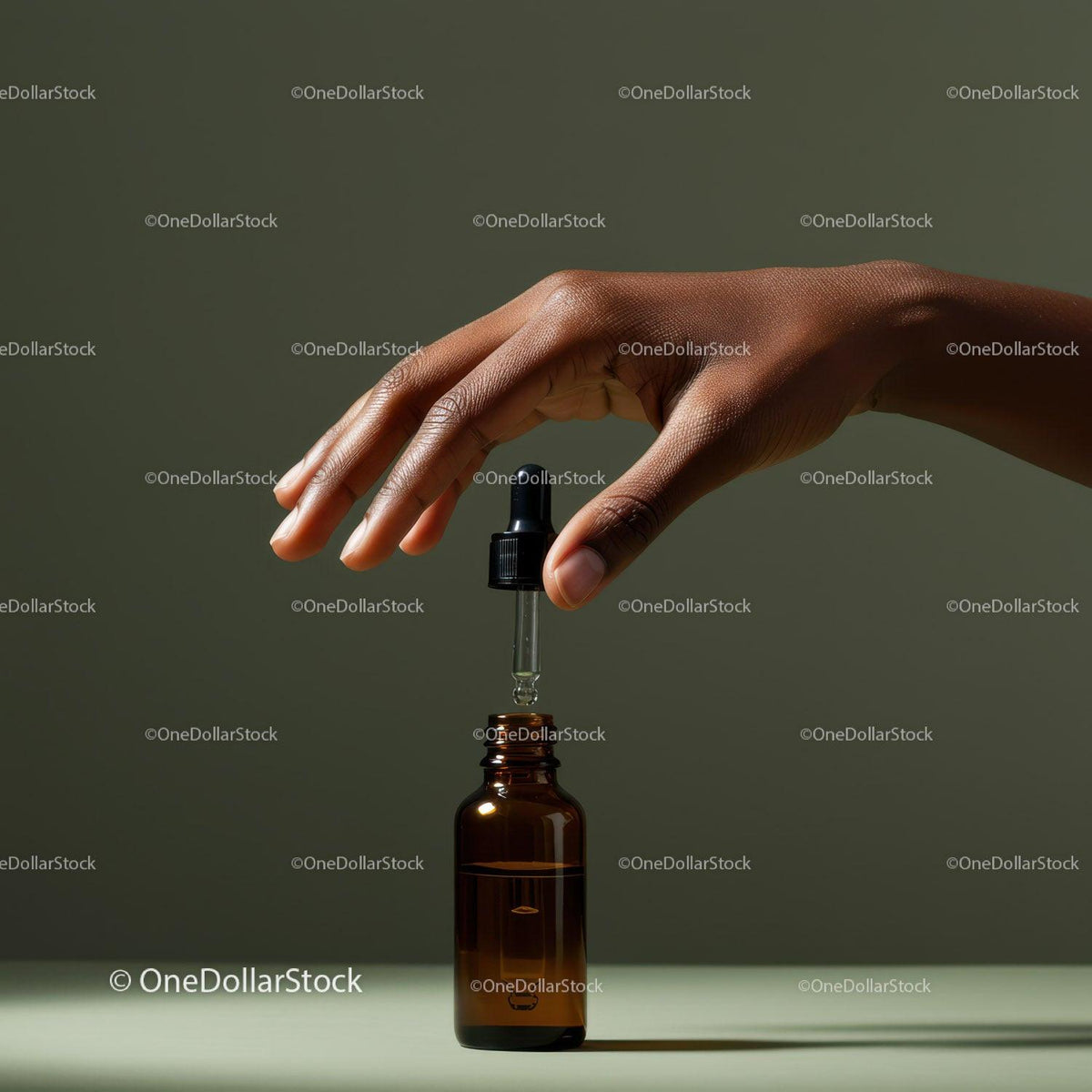Dropper with Liquid in Glass Bottle for Healthcare and Medicine JPG Mockup Image preview