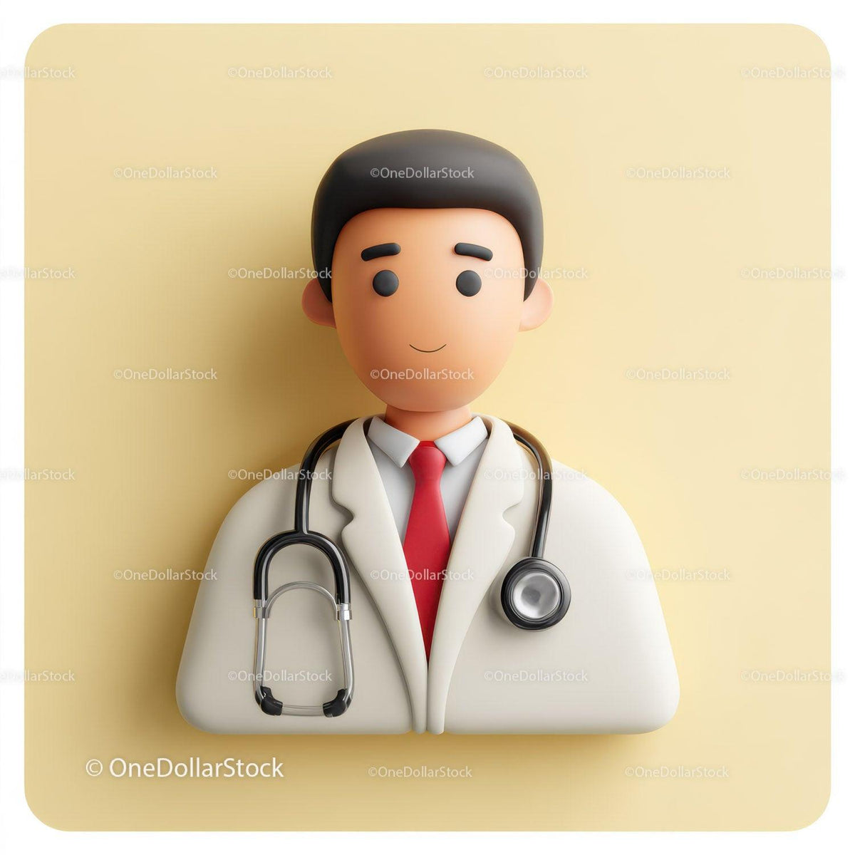 Friendly Doctor Figurine with Stethoscope for Healthcare Professionals Stock Photo Bundle preview 32