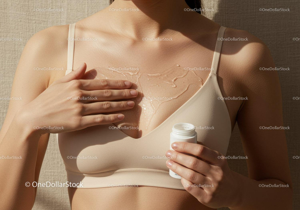 Close-up of a Woman Applying Body Oil for Smooth Skin and Radiance