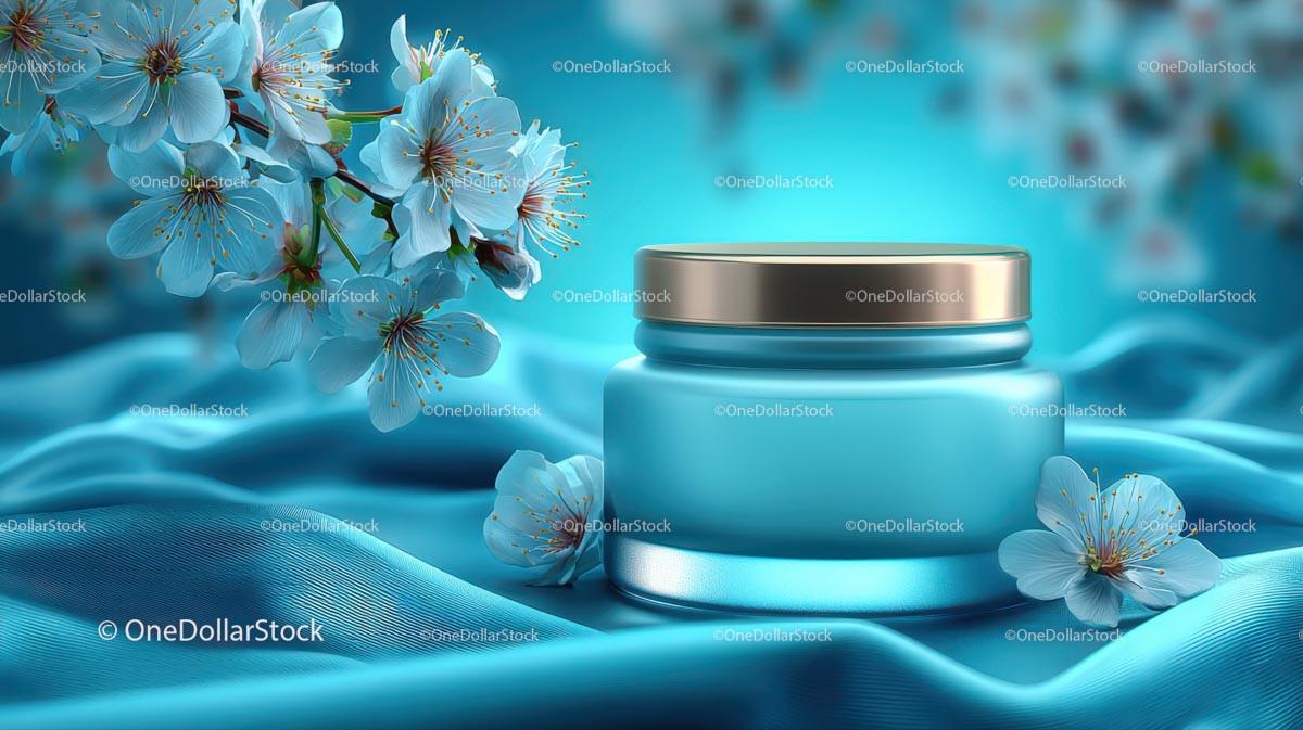 Refreshing Drink Surrounded by Delicate Cherry Blossoms JPG Mockup Image preview 21