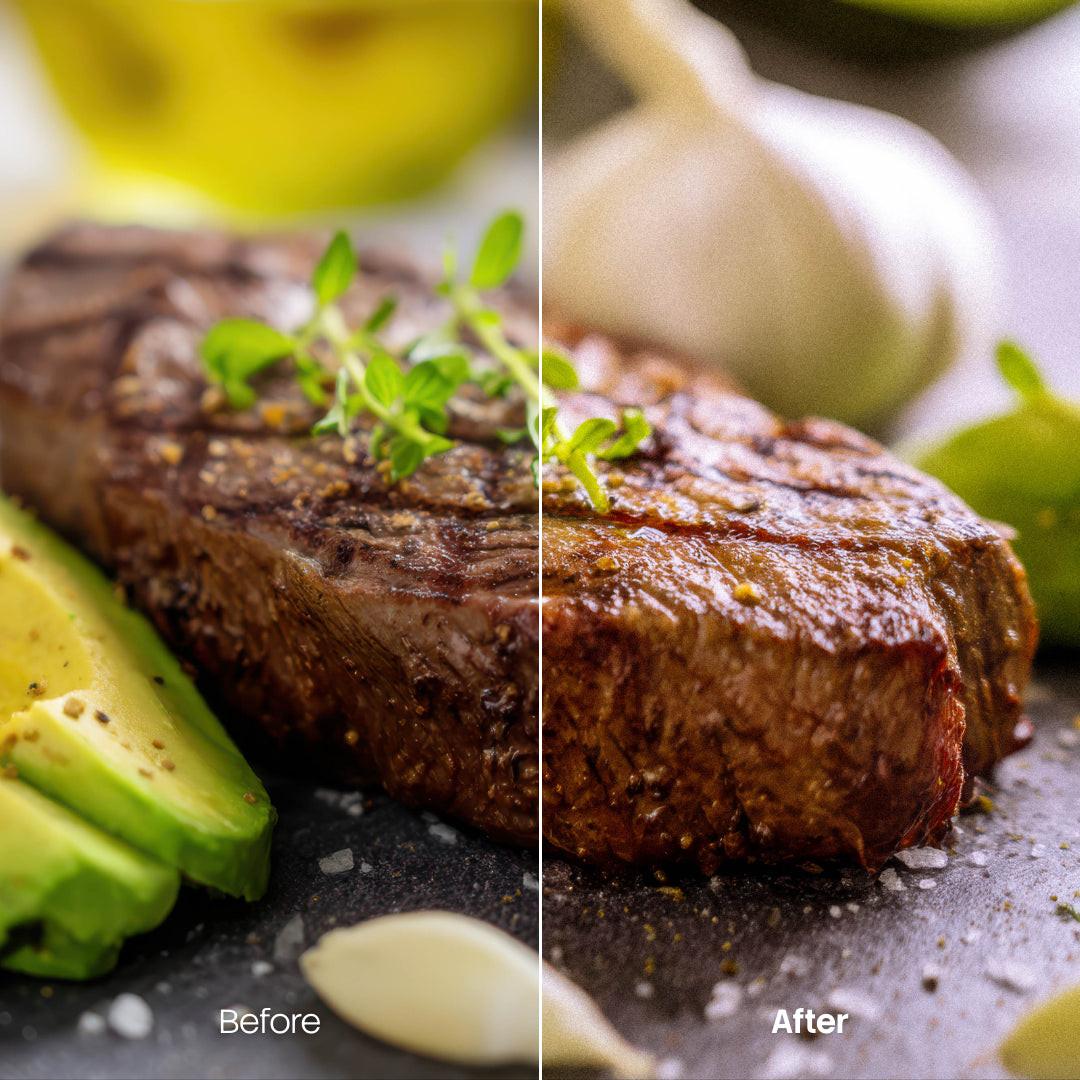 food photography edit with Food Photography Lightroom presets