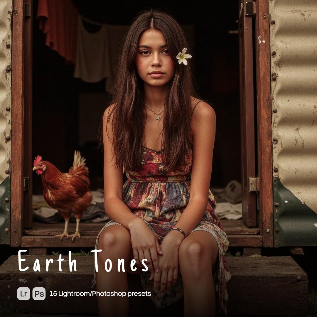 Earth Tones Lightroom presets cover preview