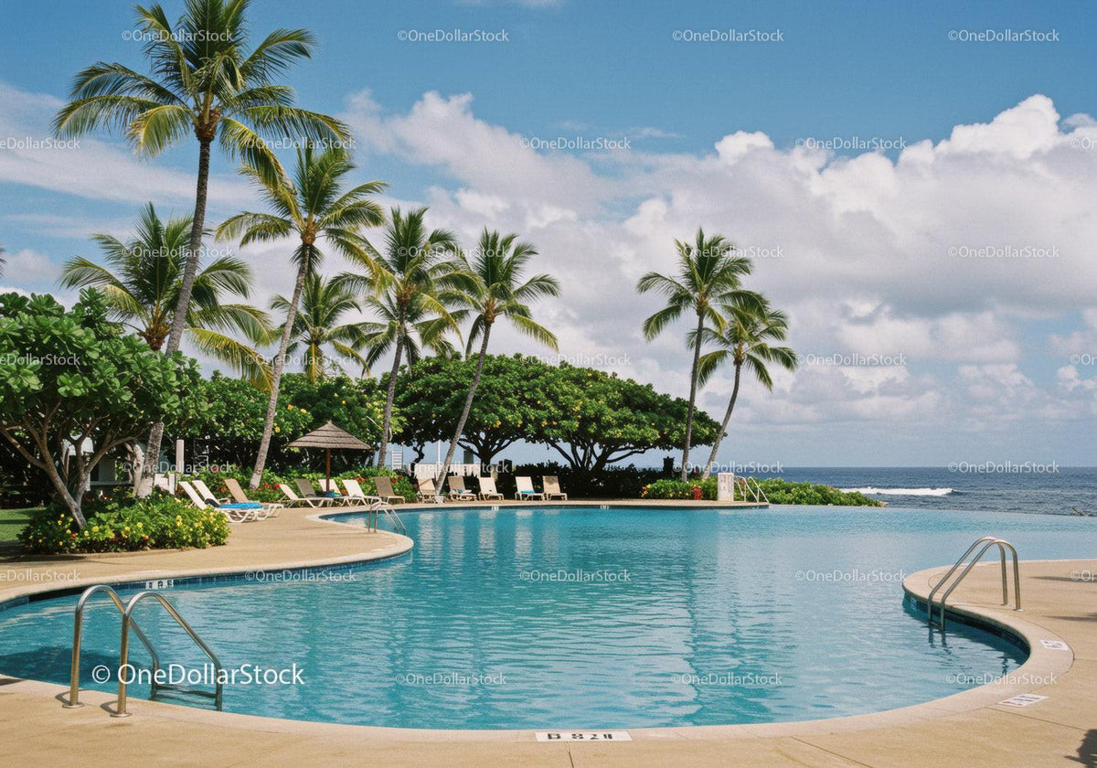 Tropical Resort with Swimming Pool and Ocean View