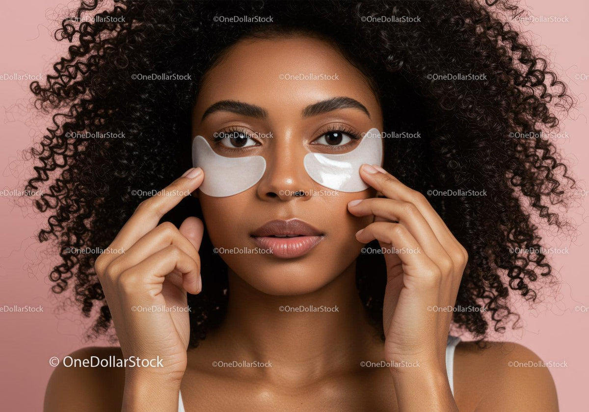 Young Woman Applying Facial Mask for Skincare Routine