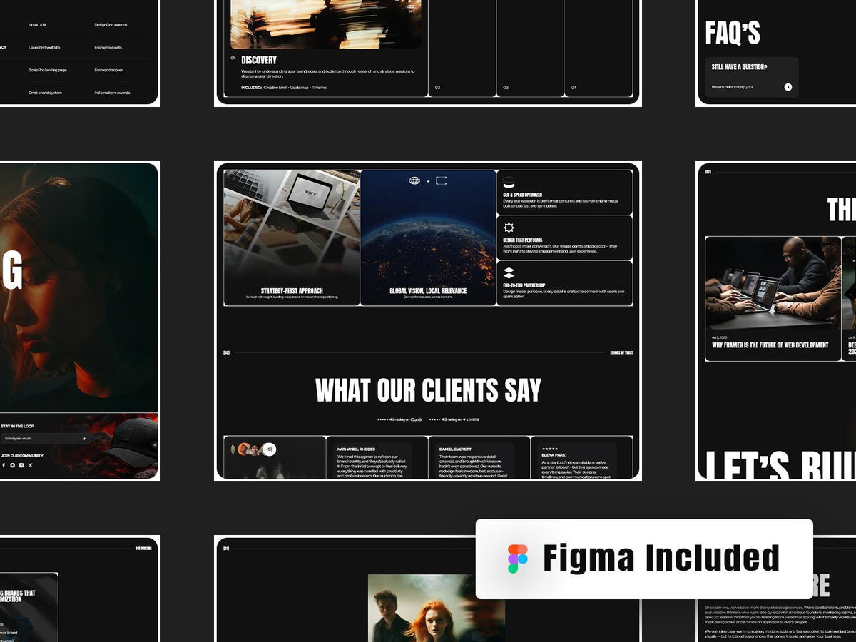 BOLD Studio Framer template responsive layout preview