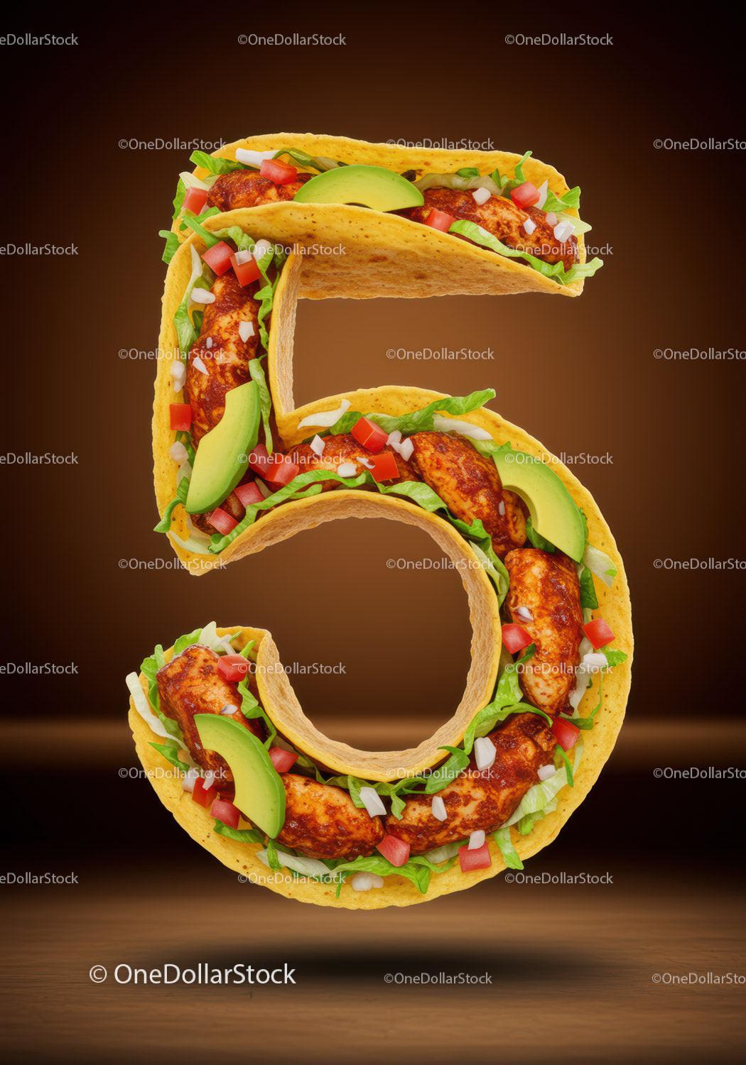 Taco Number Five with Chicken and Avocado Slices