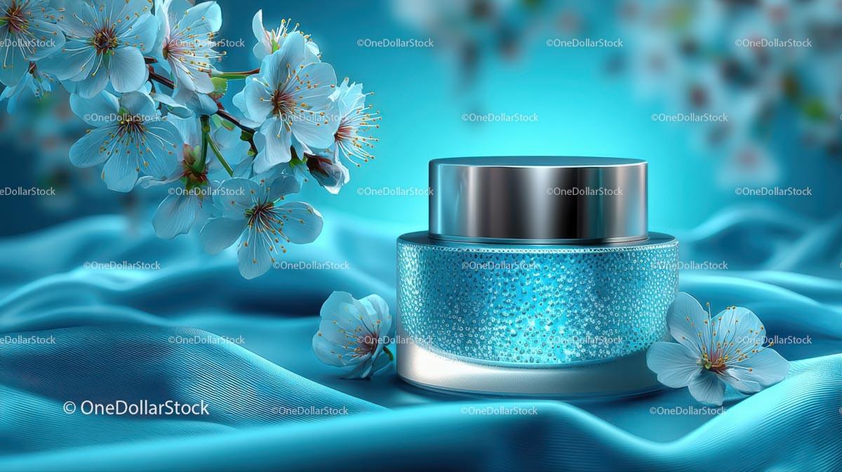 Refreshing Drink Surrounded by Delicate Cherry Blossoms JPG Mockup Image preview 13