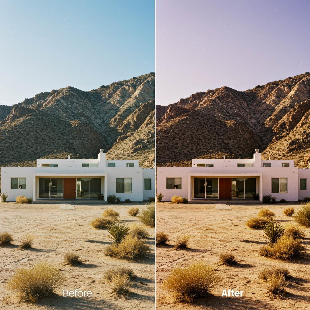 Dark Sahara XMP presets color grading preview