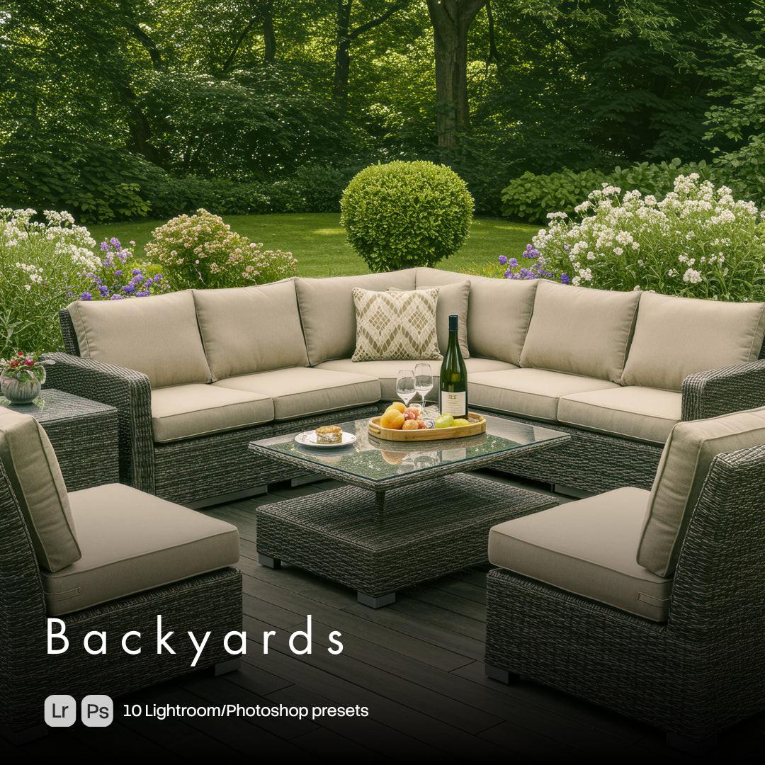 Backyards Lightroom presets cover preview