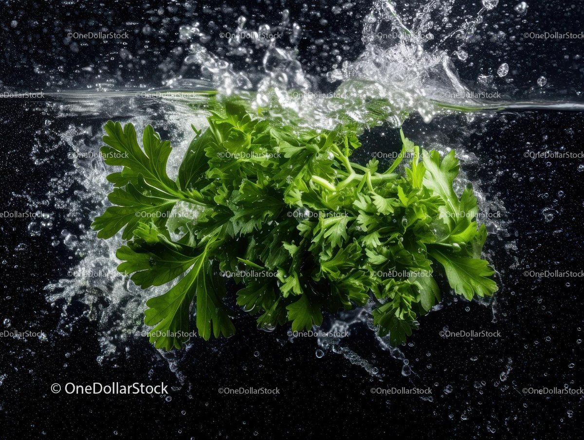 Fresh Green Parsley Herb Leaves for Cooking and Garnishing