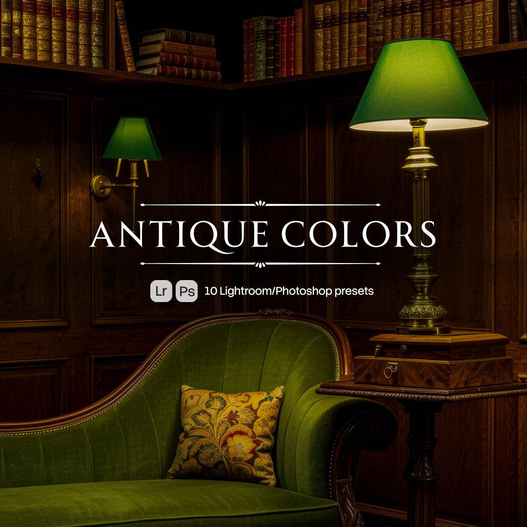 Antique Colors Lightroom presets cover preview
