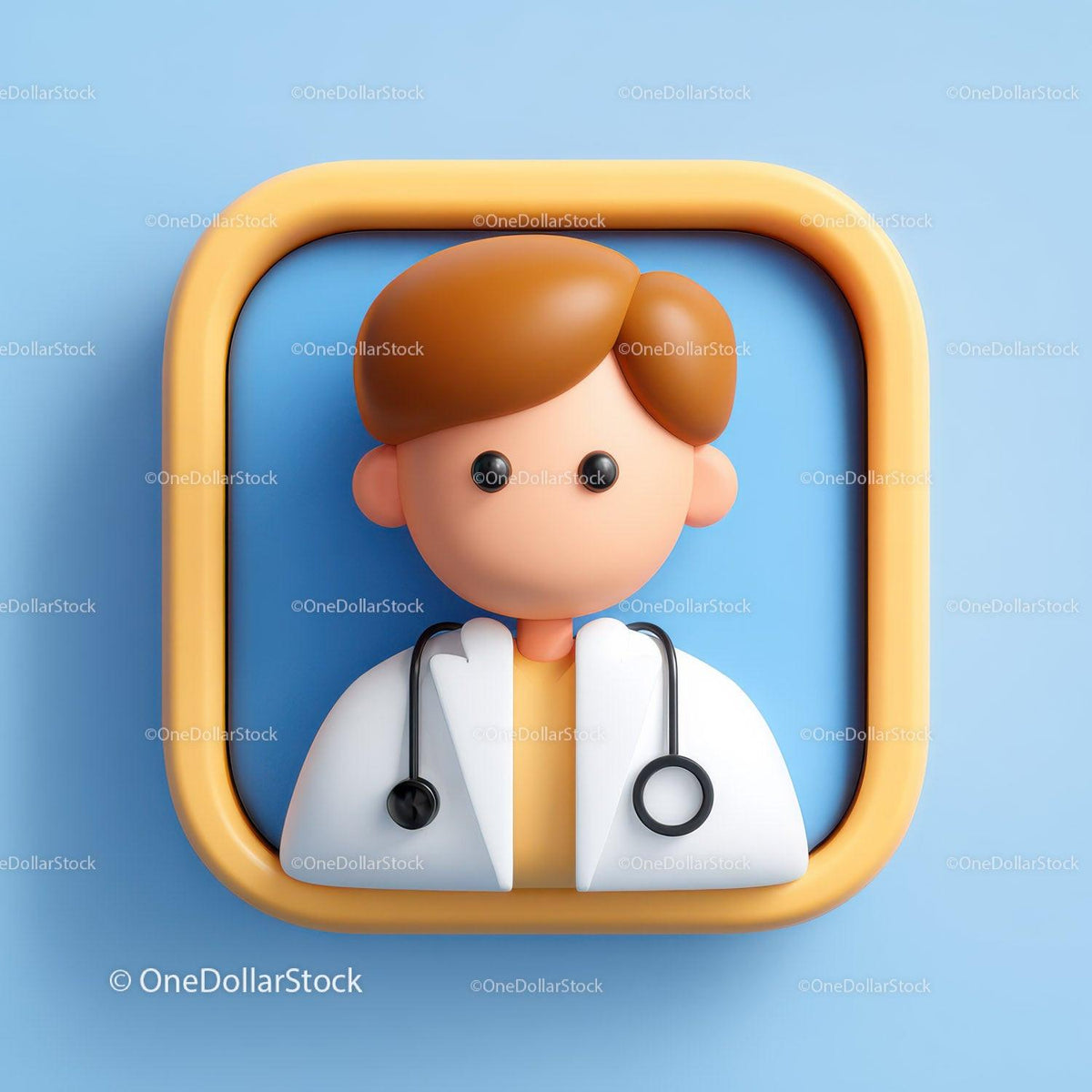 Friendly Doctor Figurine with Stethoscope for Healthcare Professionals Stock Photo Bundle preview 14