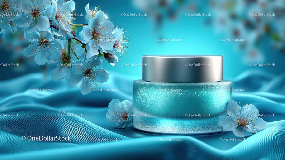 Refreshing Drink Surrounded by Delicate Cherry Blossoms JPG Mockup Image preview 18