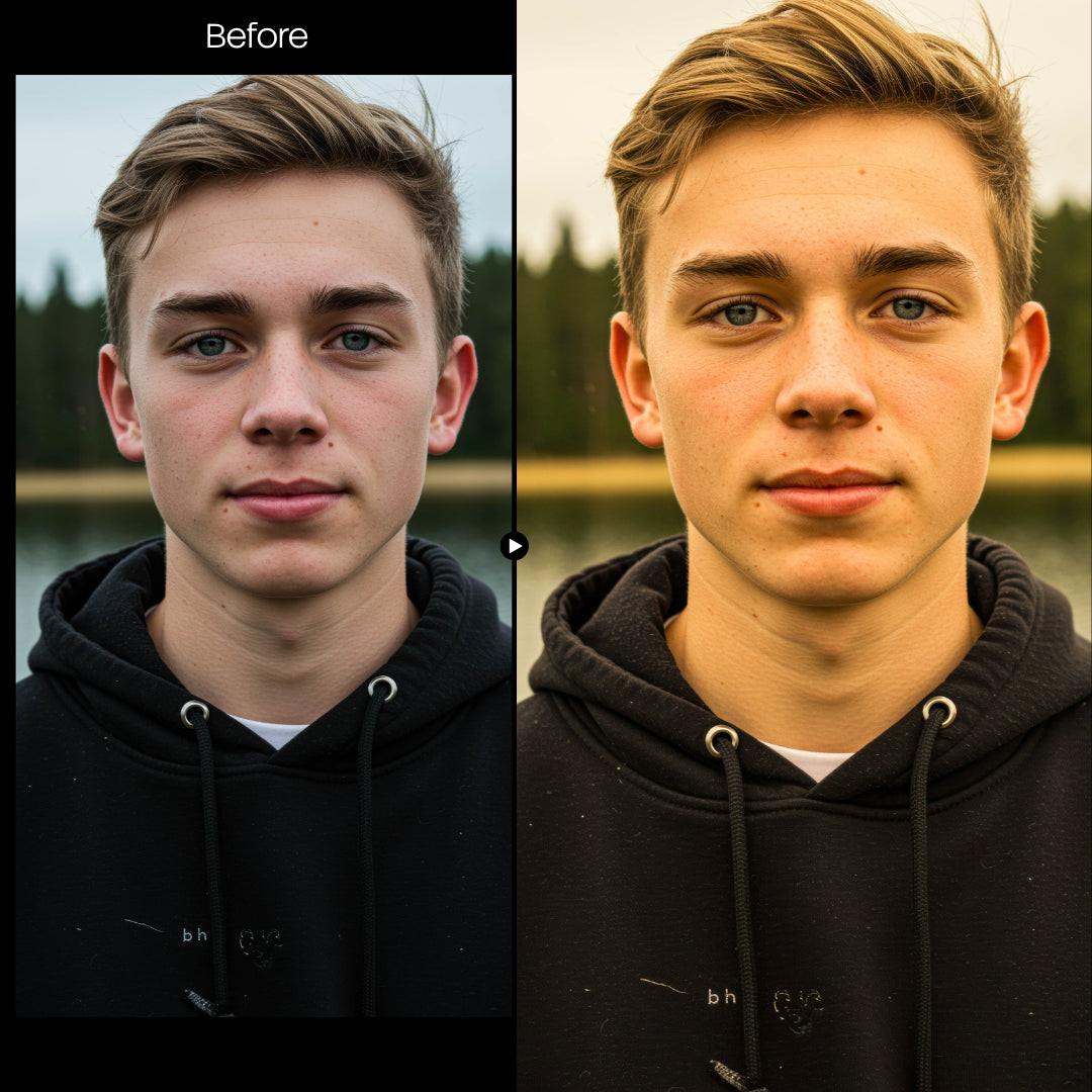 Sepia XMP presets color grading preview