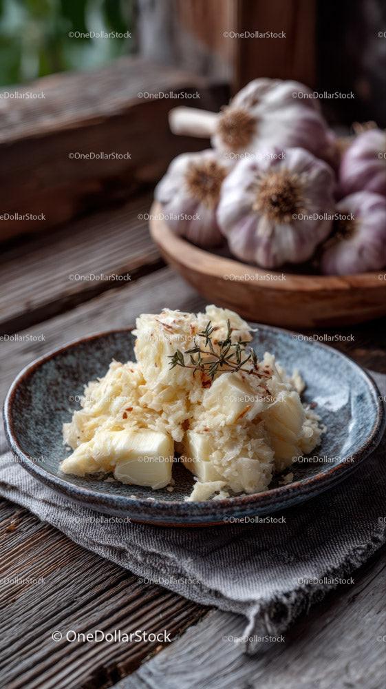 Creamy Mashed Potatoes with Garlic and Fresh Herbs