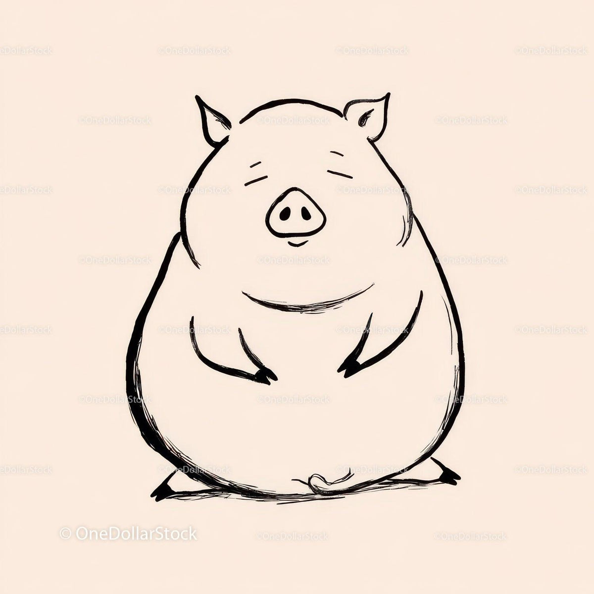 Black Pig Sculpture with Unique Textured Animal Art Stock Photo Bundle preview 21