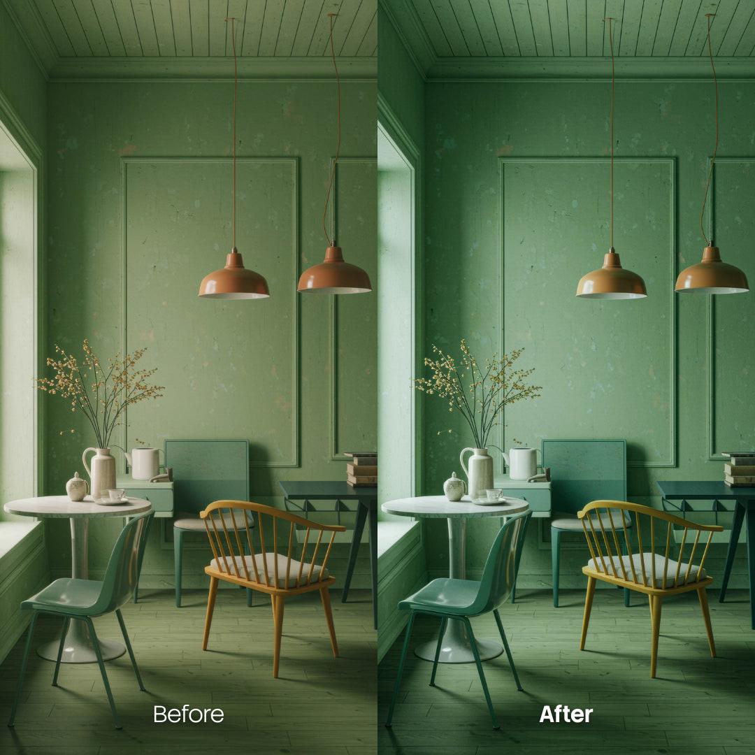interior photography edit with Interior Lightroom presets