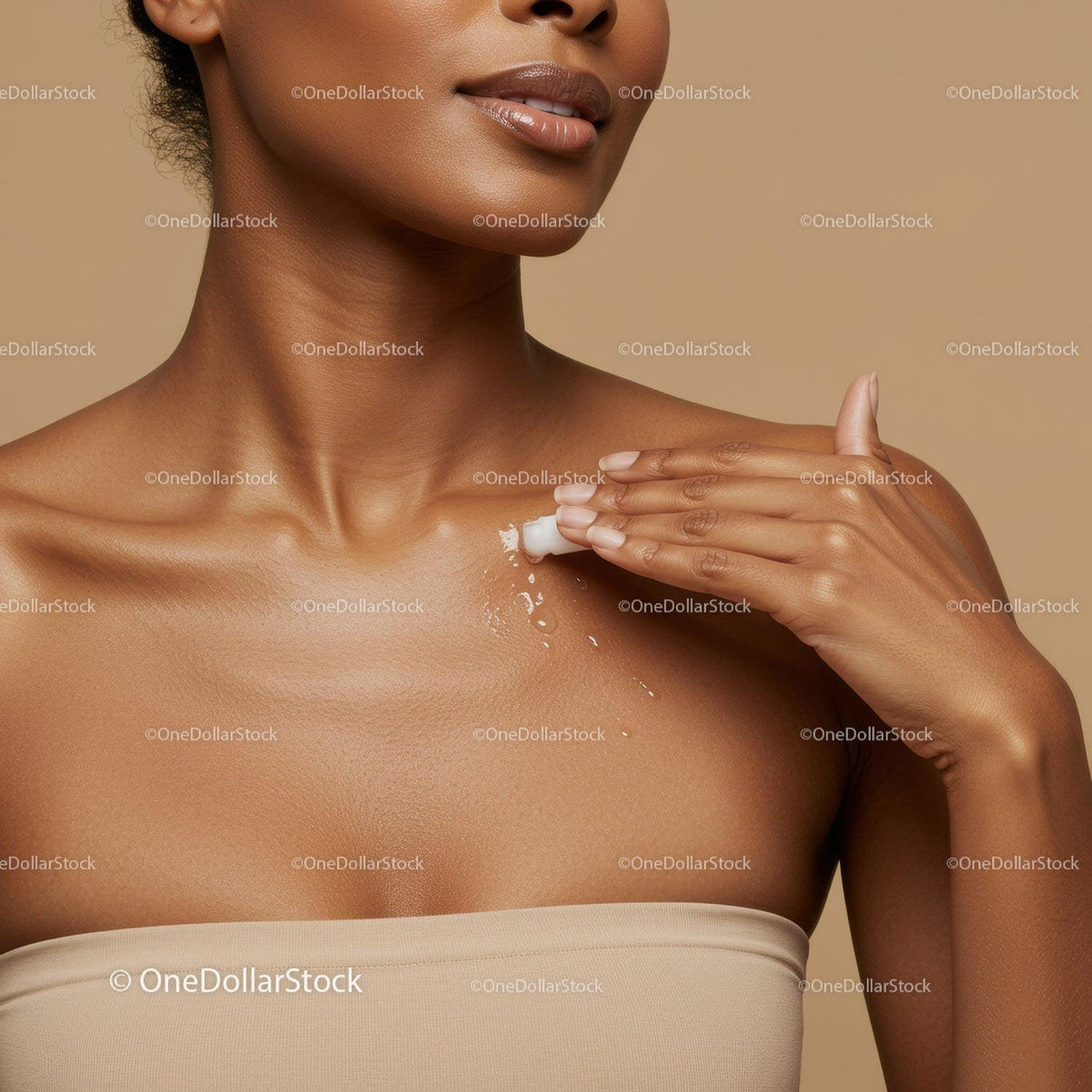 Close-Up of a Woman Applying Moisturizer for Healthy Skin