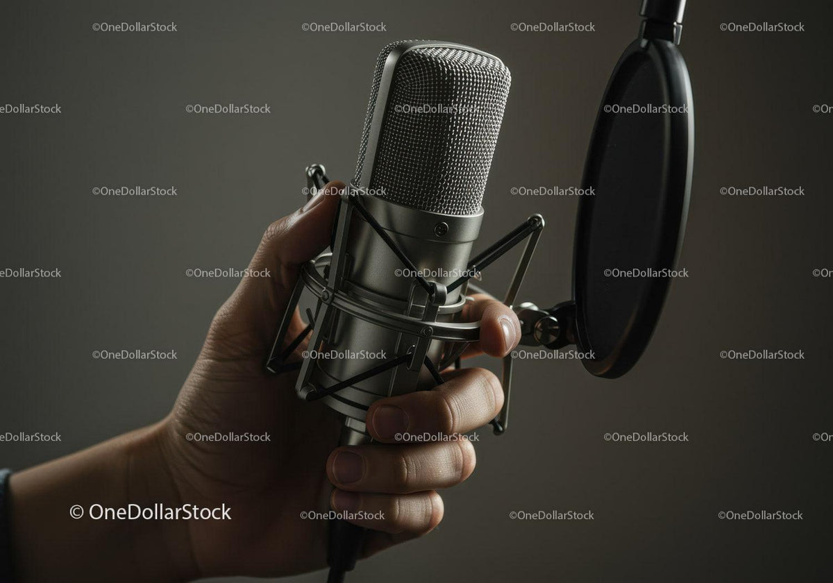 Professional Studio Microphone for Vocal Recording and Music Production