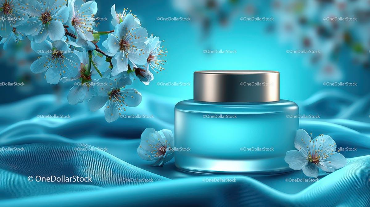 Refreshing Drink Surrounded by Delicate Cherry Blossoms JPG Mockup Image preview 11