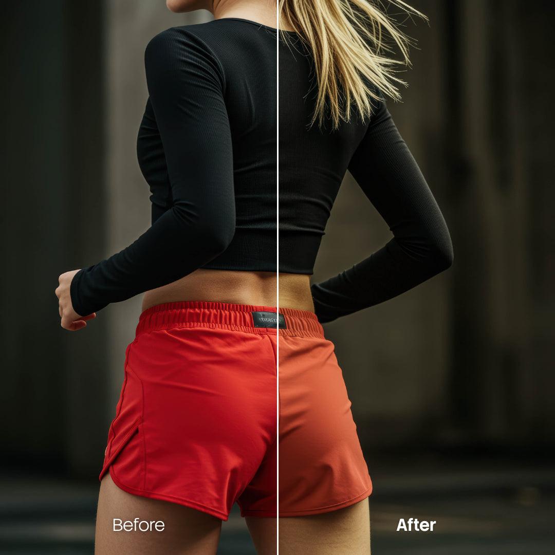 Before and after Sporty Lightroom preset edit