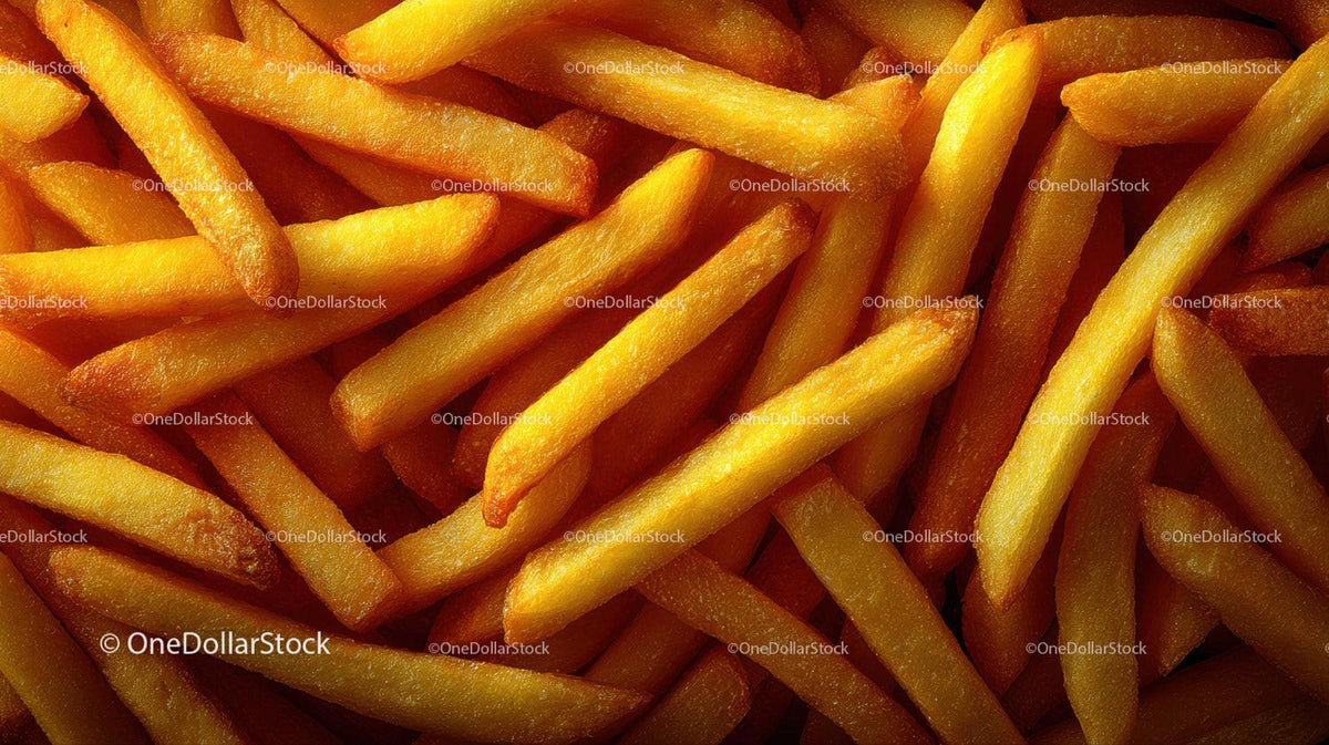 Golden French Fries Crispy Fast Food Snack for Appetizers