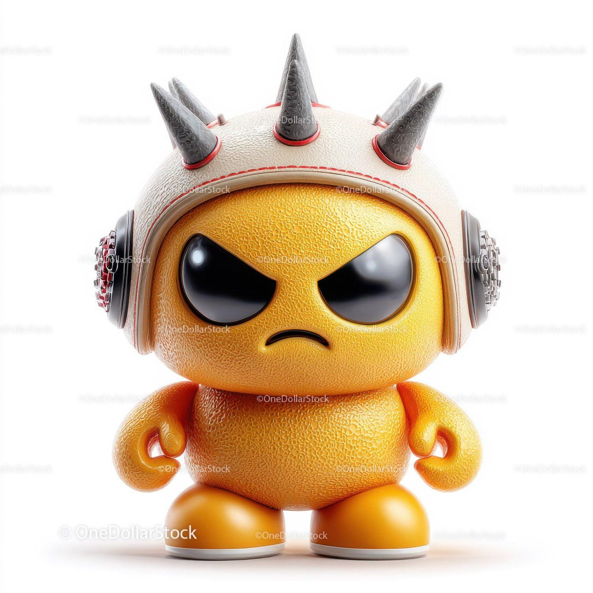 Futuristic Toy Robot with Large Eyes and Bunny Ears for Kids Stock Photo Bundle preview 51