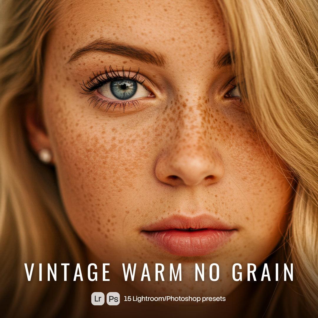 Vintage Warm No Grain Presets (15 XMP files)