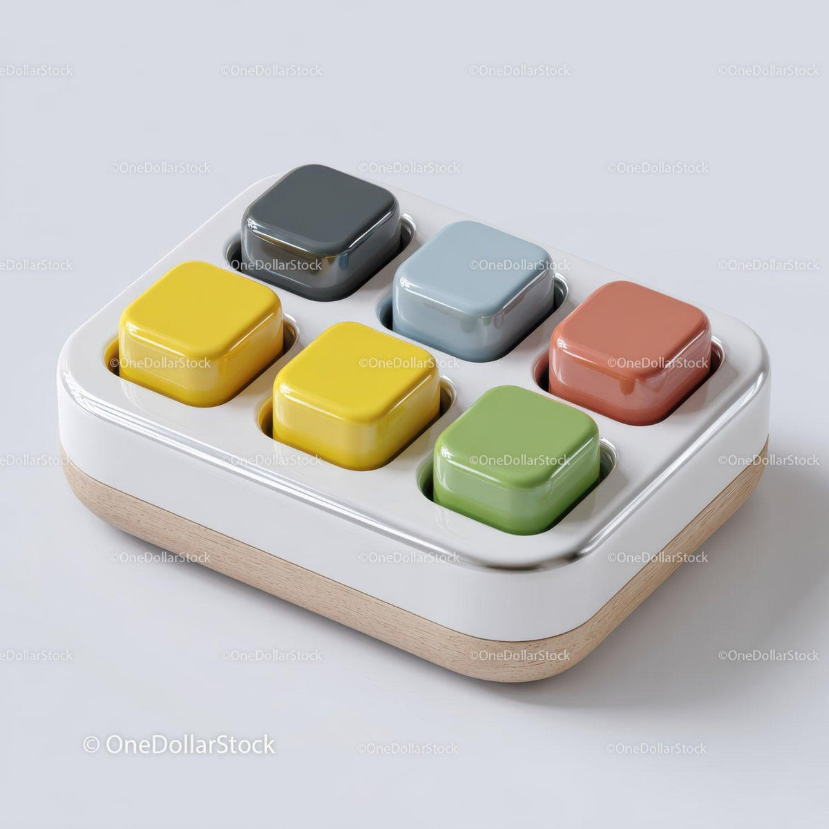 Set of Wooden Geometric Toys Including Rainbow and Shapes for Kids Stock Photo Bundle preview 5