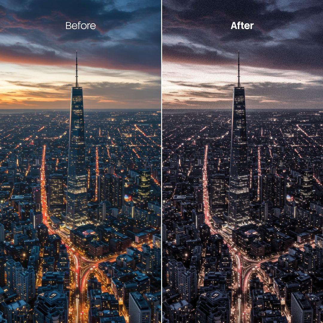 Urban Extra Grain XMP presets color grading preview