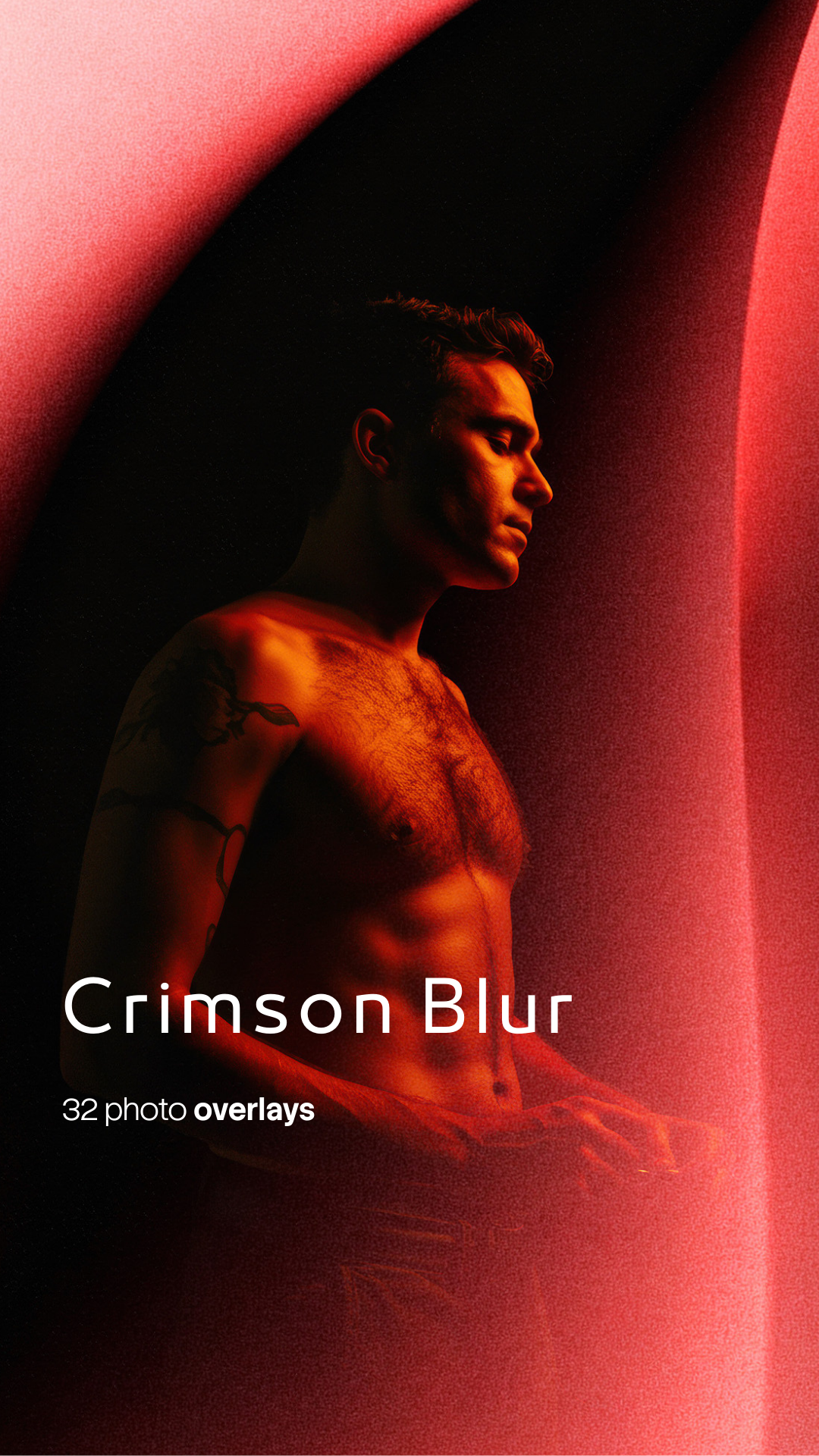 Crimson Blur Photo Overlays preview