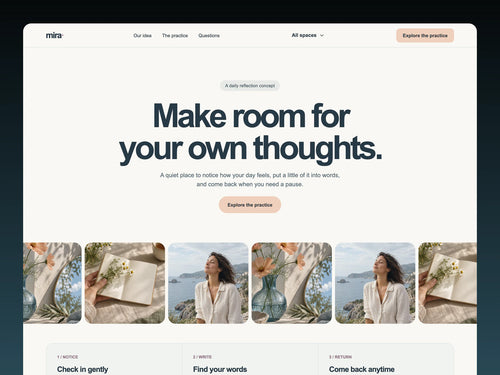 Mira – Website Template for AI Agents